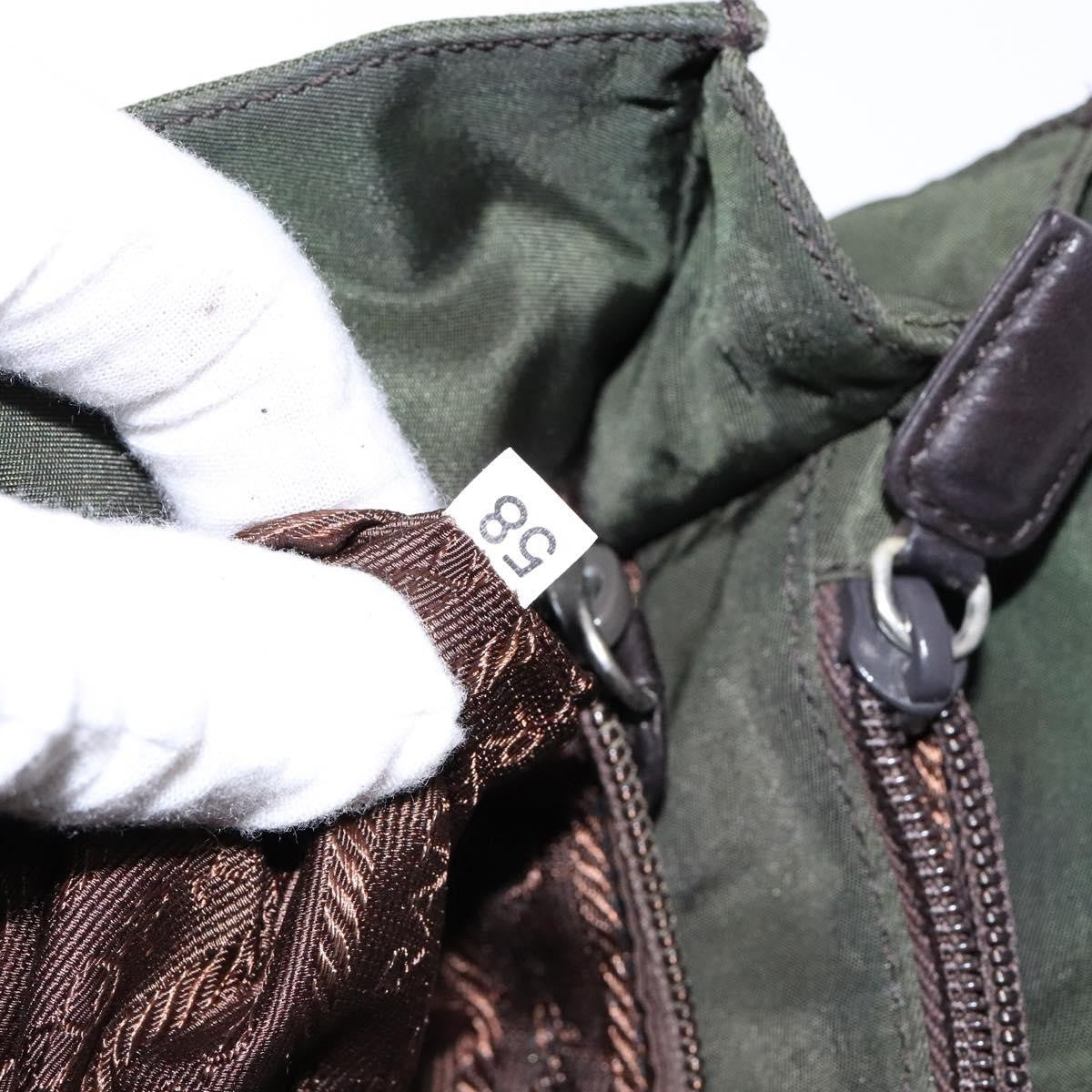 Prada Vintage Shoulder Bag Tessuto, KHAKI, NYLON, Shoulder bag