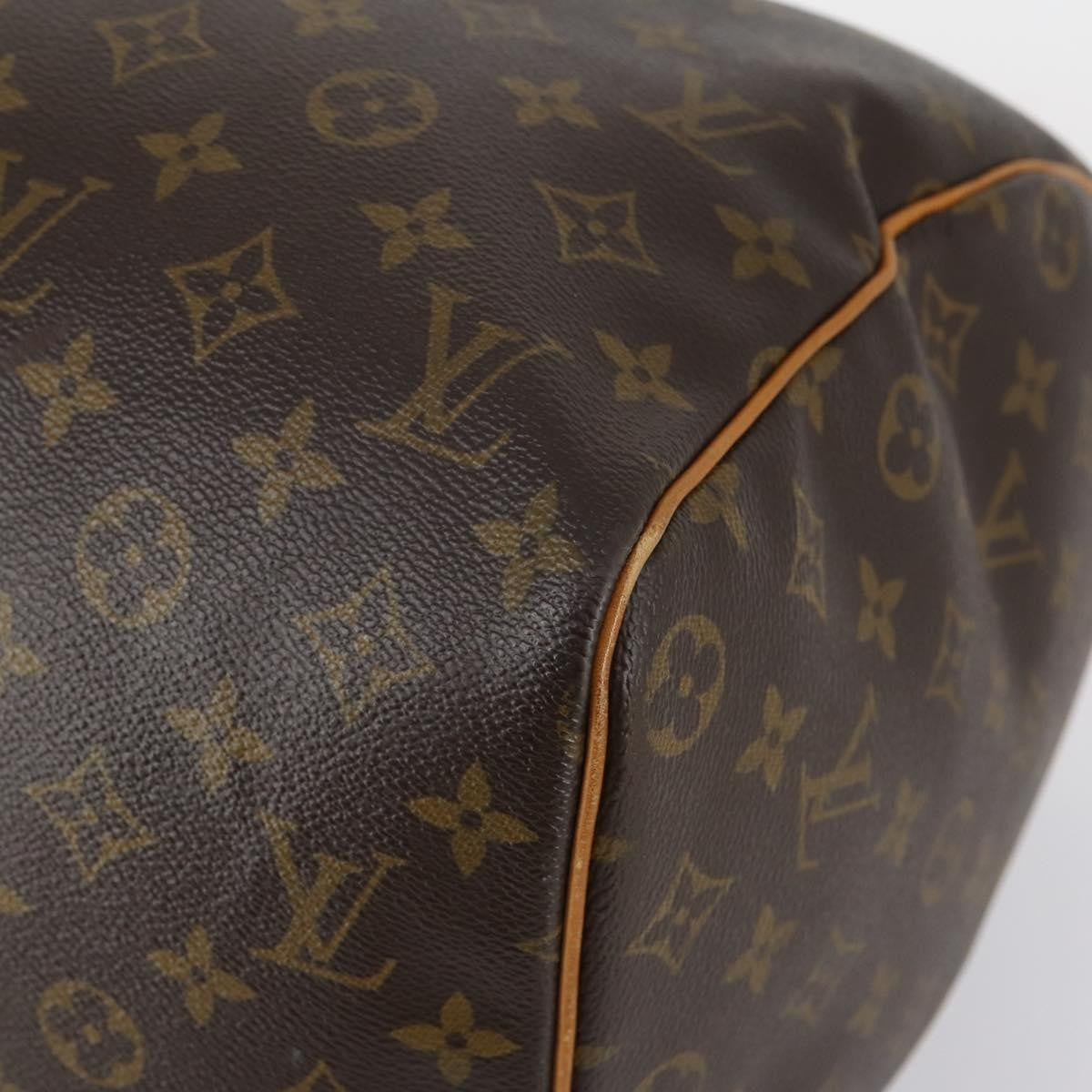 Louis Vuitton Keepall Bag Monogram Canvas, BROWN, CANVAS, Travel bag