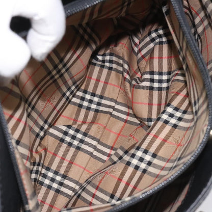 Burberry Handle Tote Leather, BLACK, LEATHER, Tote bag