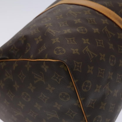 Louis Vuitton Keepall Bag Monogram Canvas, BROWN, CANVAS, Travel bag