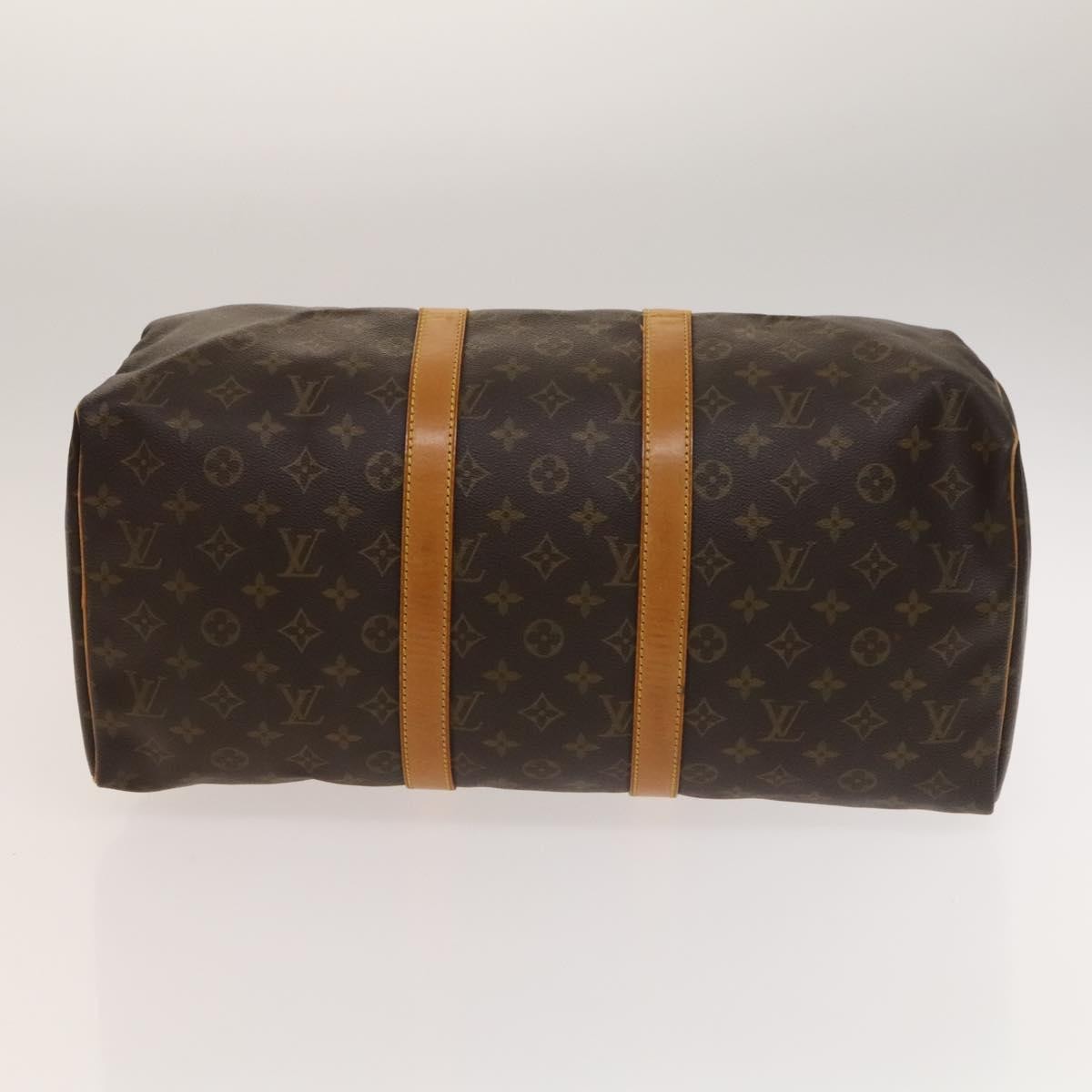 Louis Vuitton Keepall Bag Monogram Canvas, BROWN, CANVAS, Travel bag