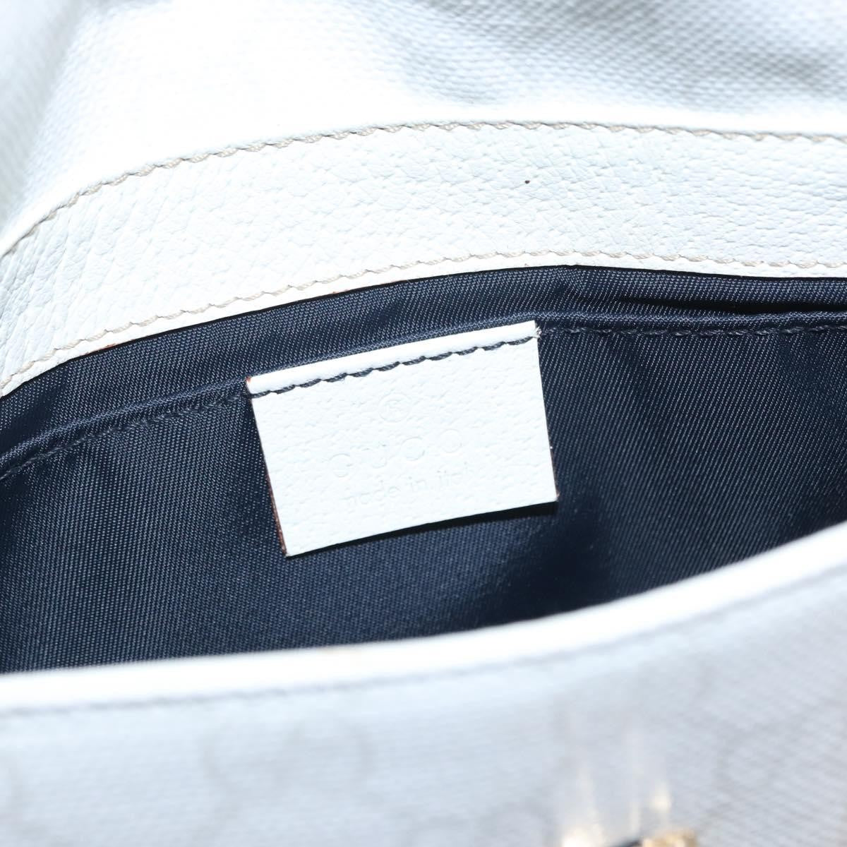 Gucci Sherry Line Waist Bag GG Canvas, WHITE, CANVAS, Shoulder bag