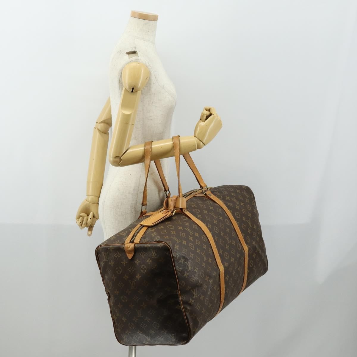Louis Vuitton Sac Souple Handbag Monogram Canvas, BROWN, CANVAS, Travel bag