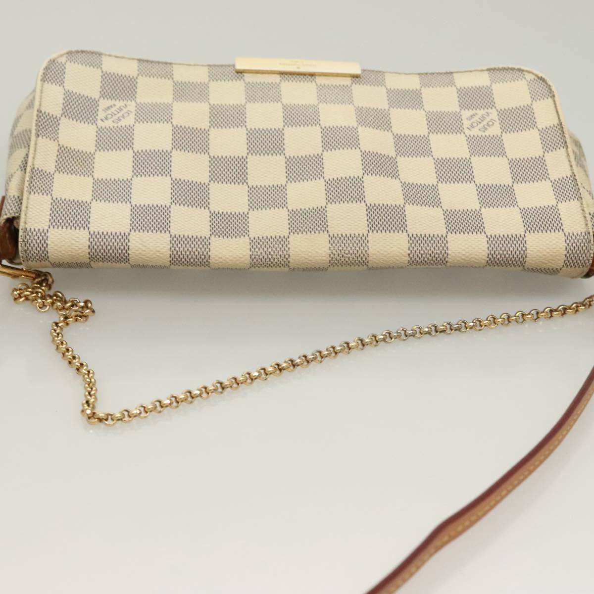 Louis Vuitton Favorite Handbag Damier, WHITE, CANVAS, Handbag