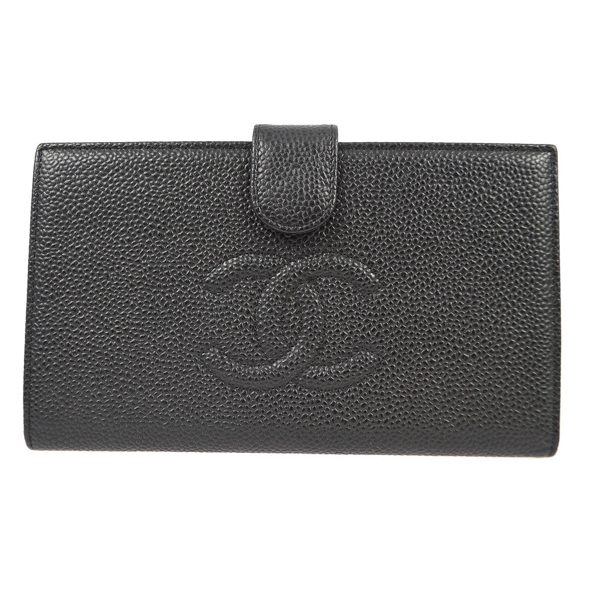 Chanel Timeless CC French Wallet Caviar, BLACK, LEATHER, Wallets