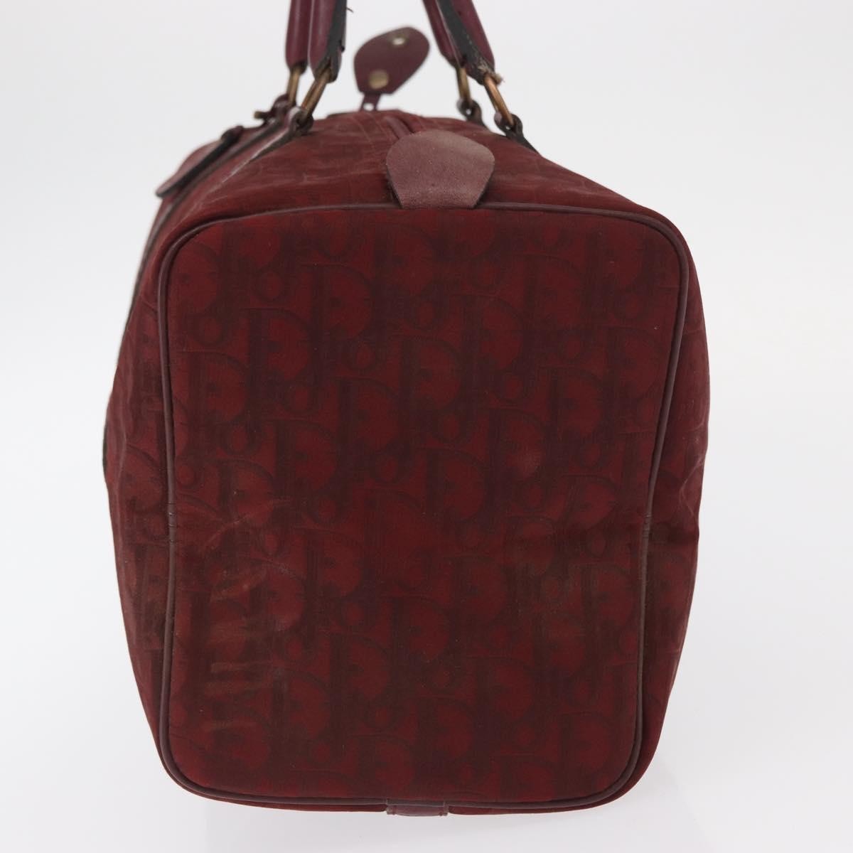 Christian Dior Vintage Trotter Boston Bag Diorissimo Canvas, RED, CANVAS, Handbag