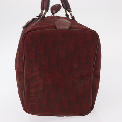Christian Dior Vintage Trotter Boston Bag Diorissimo Canvas, RED, CANVAS, Handbag