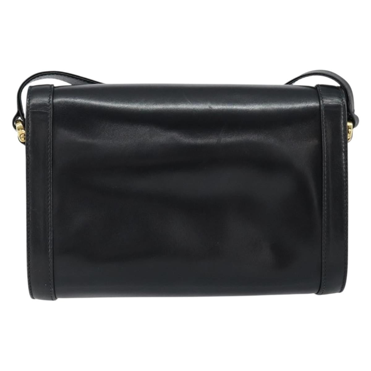 Gucci Vintage Shoulder Bag Leather, BLACK, LEATHER, Shoulder bag