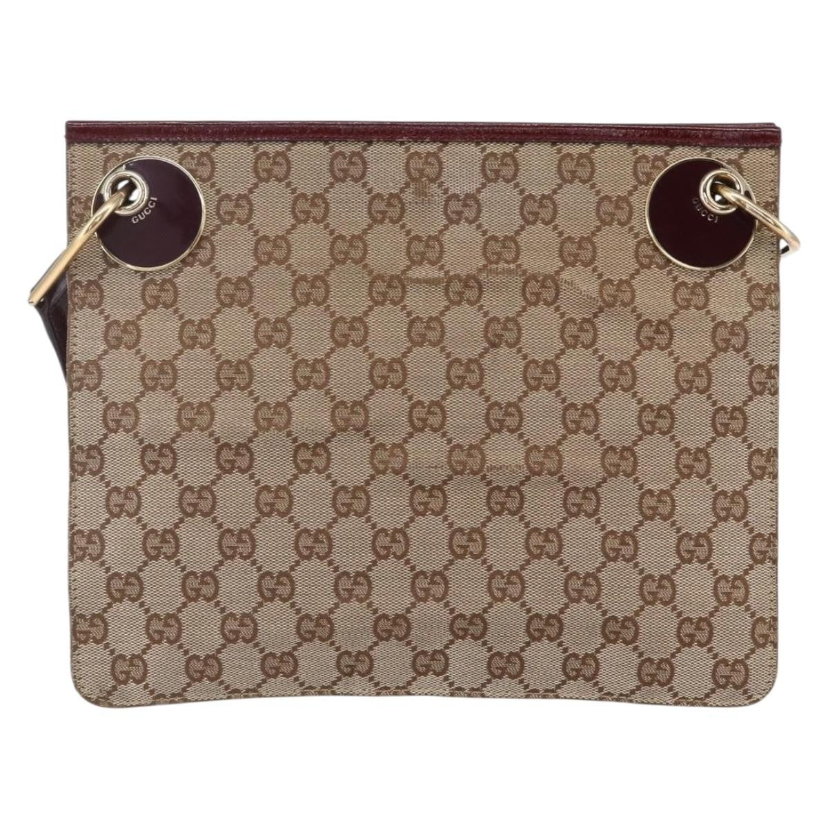 Gucci Eclipse Messenger GG Canvas, BEIGE, CANVAS, Shoulder bag