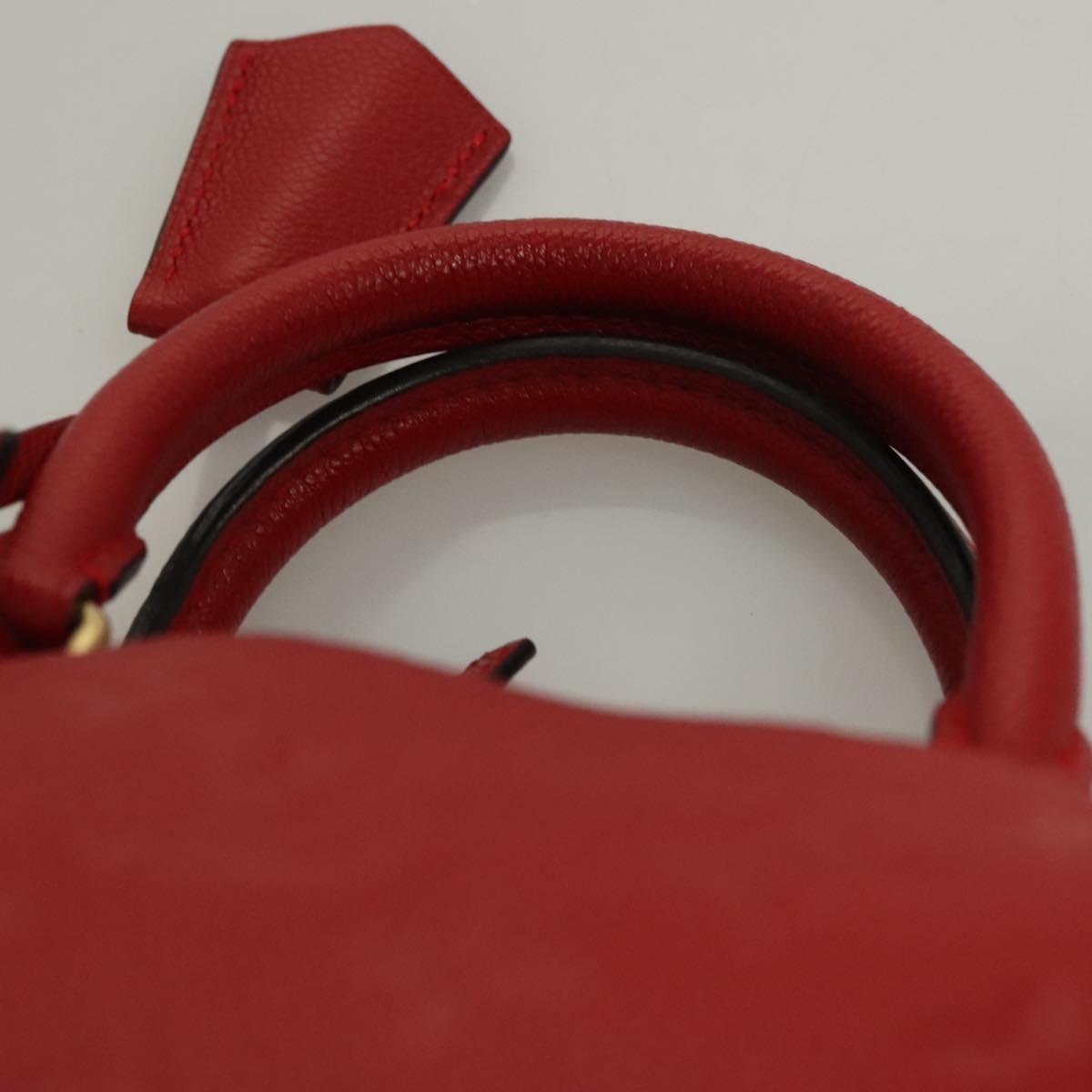 Louis Vuitton Speedy Bandouliere NM Bag Monogram Empreinte Leather, RED, LEATHER, Handbag
