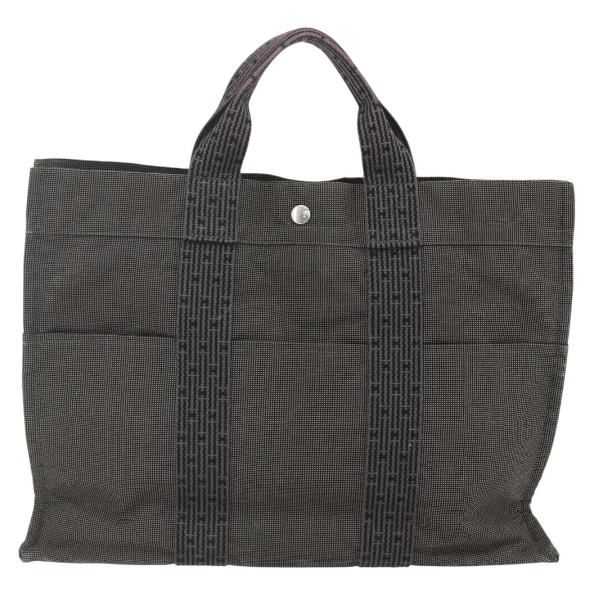 Hermes Fourre-tout Herline Fourre-tout Herline, GRAY, CANVAS, Tote bag