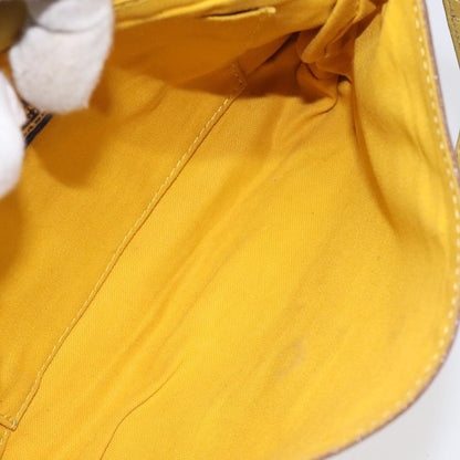 Burberry Flap Shoulder Bag Leather, YELLOW, LEATHER, Shoulder bag