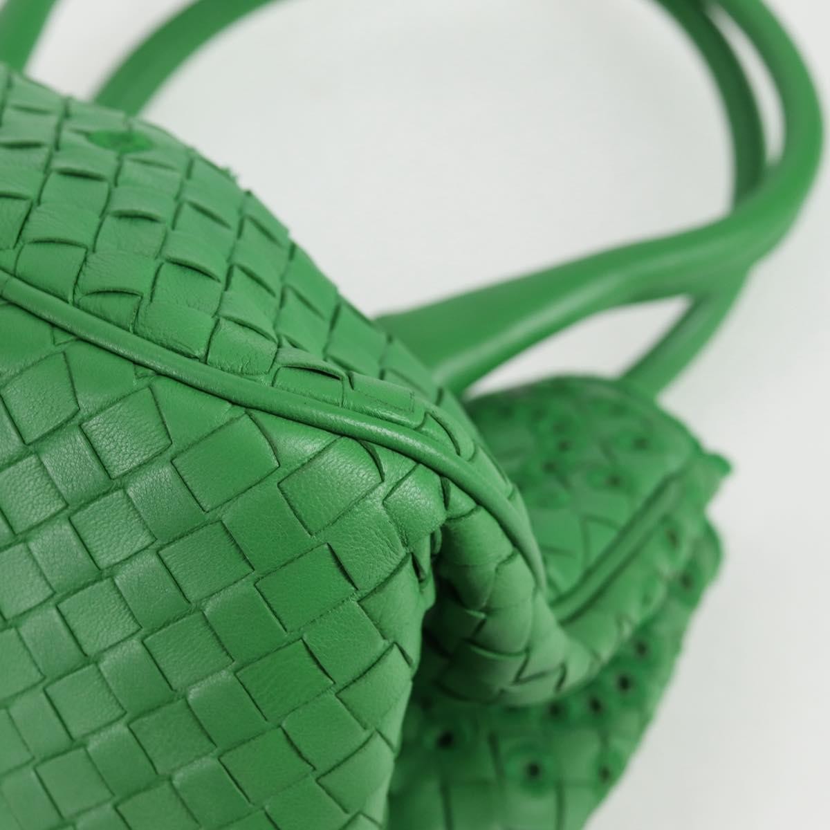 Bottega Veneta Intrecciato Leather, GREEN, LEATHER, Handbag