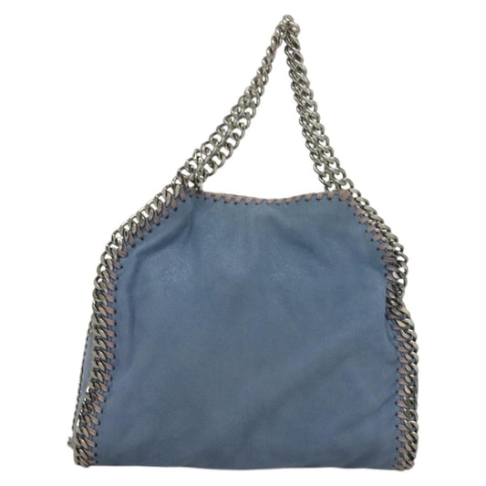 Stella McCartney Falabella Fold Over Crossbody Bag Suede, BLUE, SUEDE, Shoulder bag