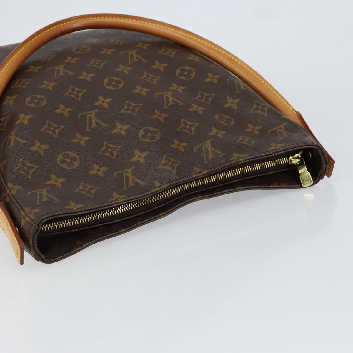 Louis Vuitton Looping Handbag Monogram Canvas, BROWN, CANVAS, Shoulder bag