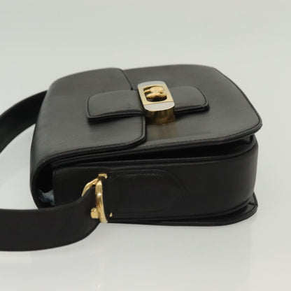 Celine Horse Carriage Shoulder bag Leather, BLACK, LEATHER, Shoulder bag