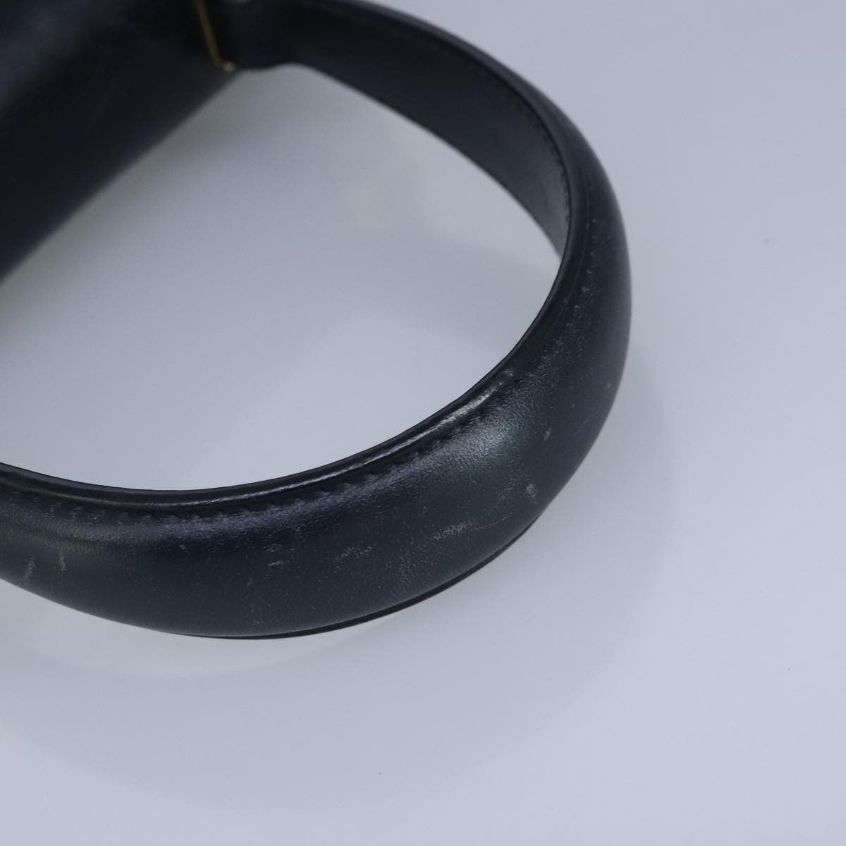 Salvatore Ferragamo Gancini Convertible Top Handle Bag Leather, NAVY, LEATHER, Handbag