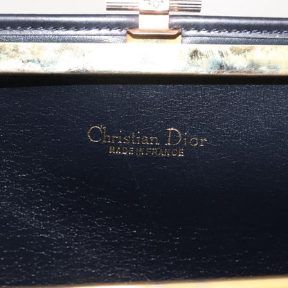 Christian Dior Vintage Trotter Pouch Canvas, NAVY, CANVAS, Clutche & pouche