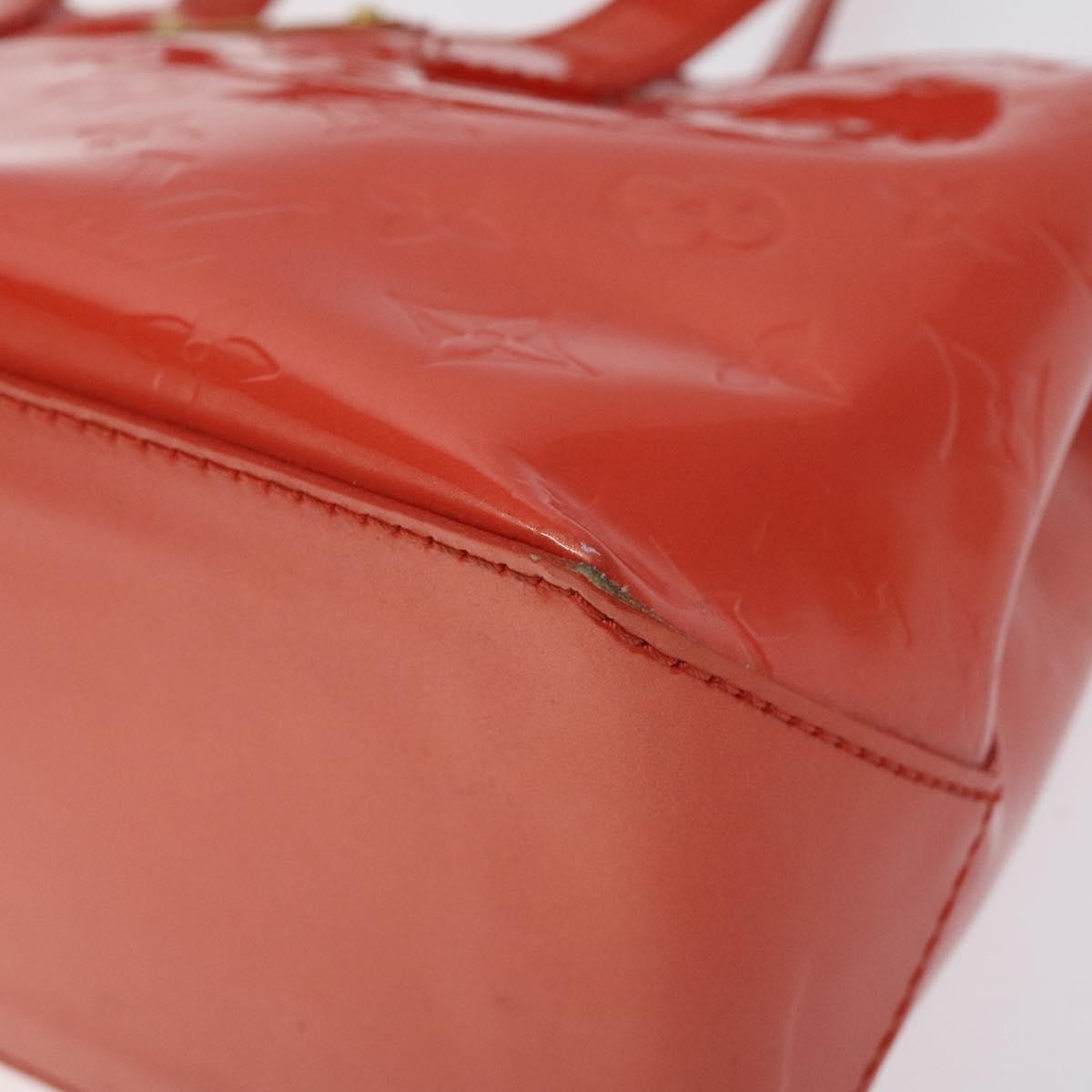 Louis Vuitton Wilshire Handbag Monogram Vernis, ORANGE, PATENT_LEATHER, Handbag