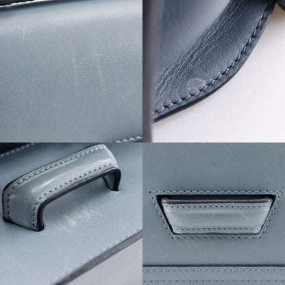 Loewe Barcelona Shoulder Bag Leather, BLUE, LEATHER, Shoulder bag