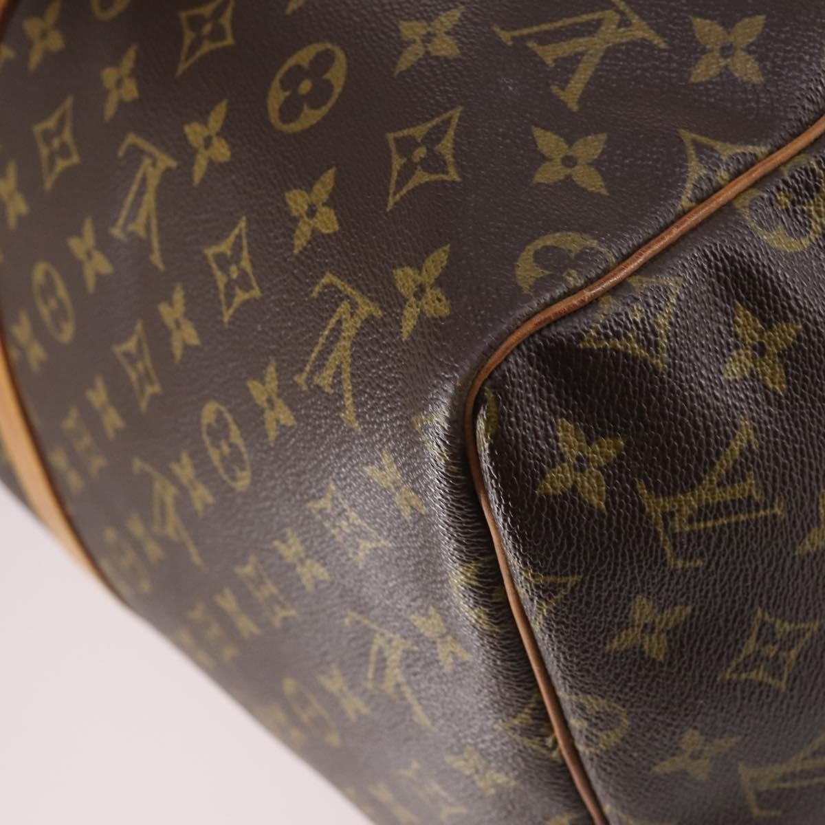 Louis Vuitton Keepall Bag Monogram Canvas, BROWN, CANVAS, Travel bag