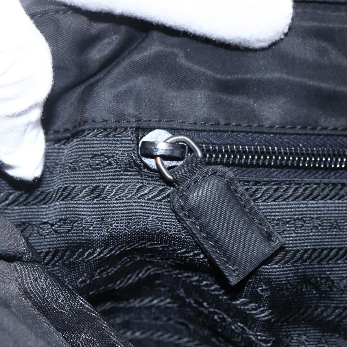 Prada Vintage Tote Nylon, BLACK, NYLON, Tote bag