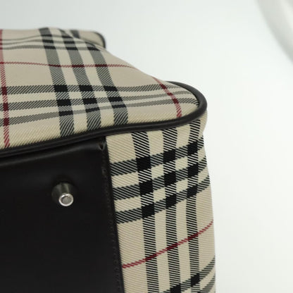 Burberry Vintage Zip Around Duffle Bag House Check Canvas, BEIGE, CANVAS, Travel bag