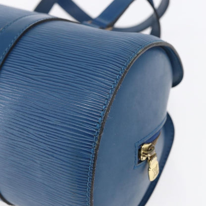 Louis Vuitton Soufflot Handbag Epi Leather, BLUE, LEATHER, Handbag