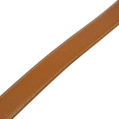 Hermes Constance Reversible Belt Leather, BROWN, LEATHER, Belts
