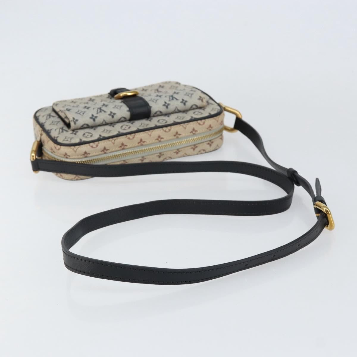 Louis Vuitton Juliette Crossbody Bag Mini Lin, BLUE, CANVAS, Shoulder bag