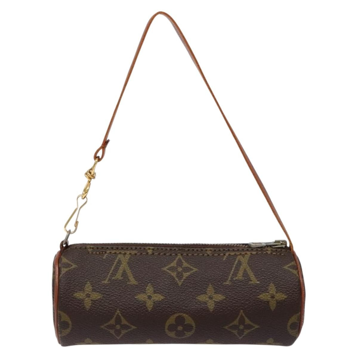 Louis Vuitton Papillon Pochette Monogram Canvas, BROWN, CANVAS, Handbag