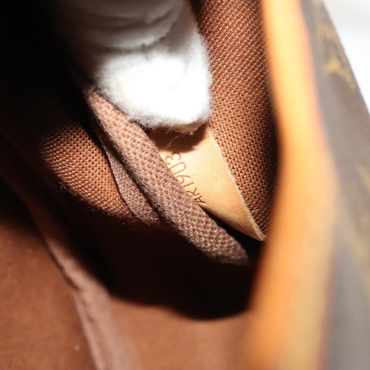 Louis Vuitton Saumur Handbag Monogram Canvas, BROWN, CANVAS, Shoulder bag