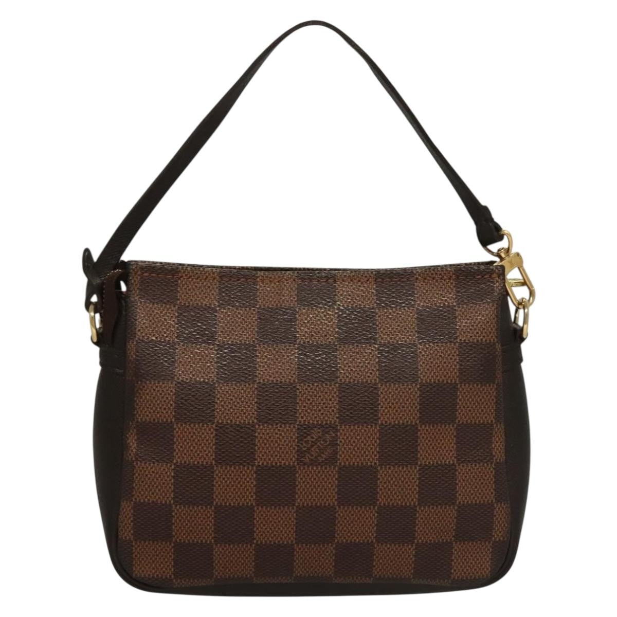 Louis Vuitton Trousse Make Up Bag Damier, BROWN, CANVAS, Clutche & pouche