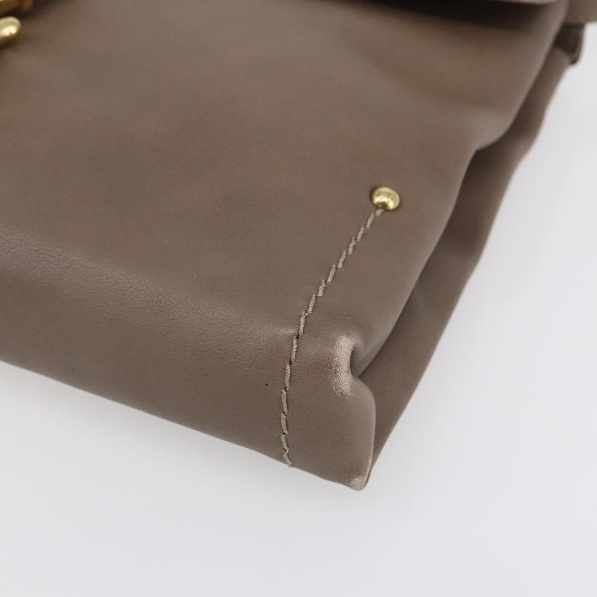 Bally Vintage Shoulder Bag Leather, BEIGE, LEATHER, Shoulder bag