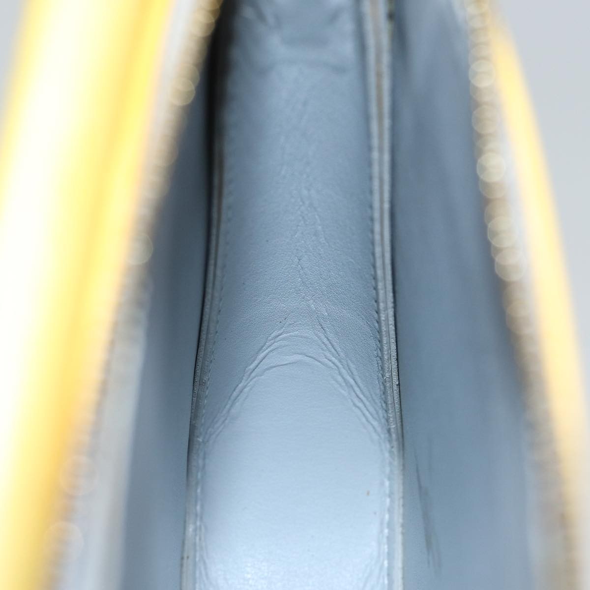 Louis Vuitton Mott Handbag Monogram Vernis, YELLOW, PATENT_LEATHER, Handbag