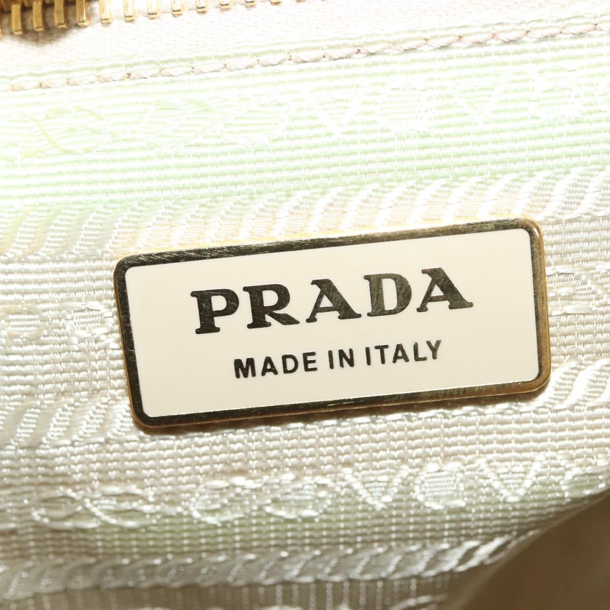 Prada Bow Tote Tessuto with Leather, WHITE, NYLON, Tote bag