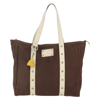 Louis Vuitton Antigua Tote Canvas, BROWN, CANVAS, Tote bag