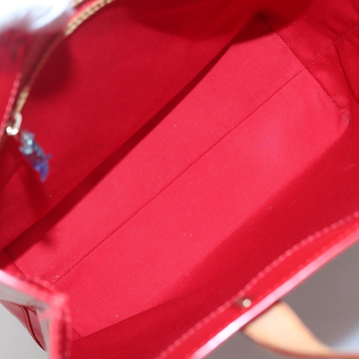Louis Vuitton Reade Handbag Monogram Vernis, RED, PATENT_LEATHER, Handbag