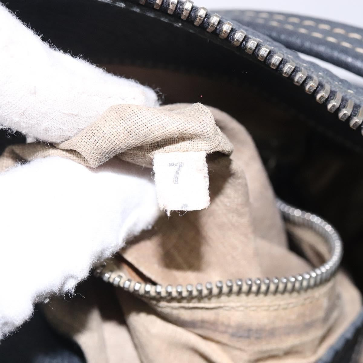 Prada Vintage Shoulder Bag Leather, NAVY, LEATHER, Shoulder bag