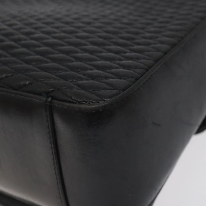 Bally Vintage Flap Handbag Quilted Leather, BLACK, LEATHER, Handbag