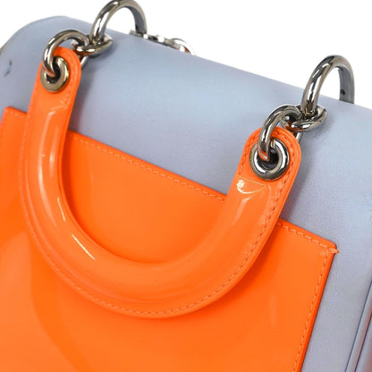 Christian Dior Be Dior Bag Smooth Leather, BLUE, LEATHER, Handbag