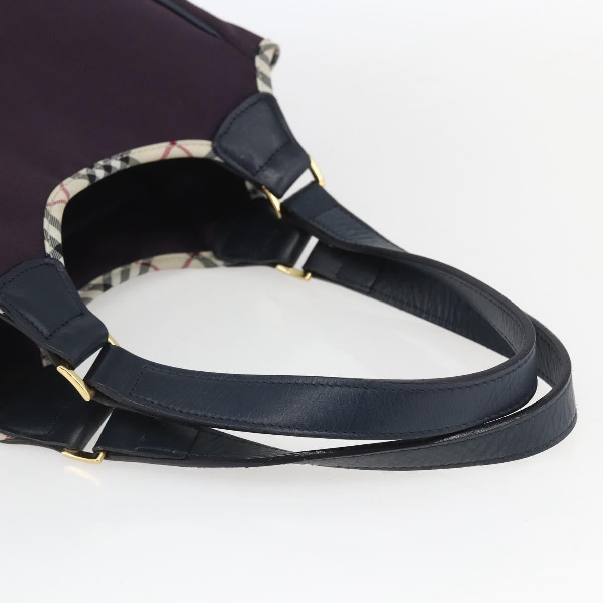 Burberry Nova Check Tote Nylon, PURPLE, NYLON, Tote bag