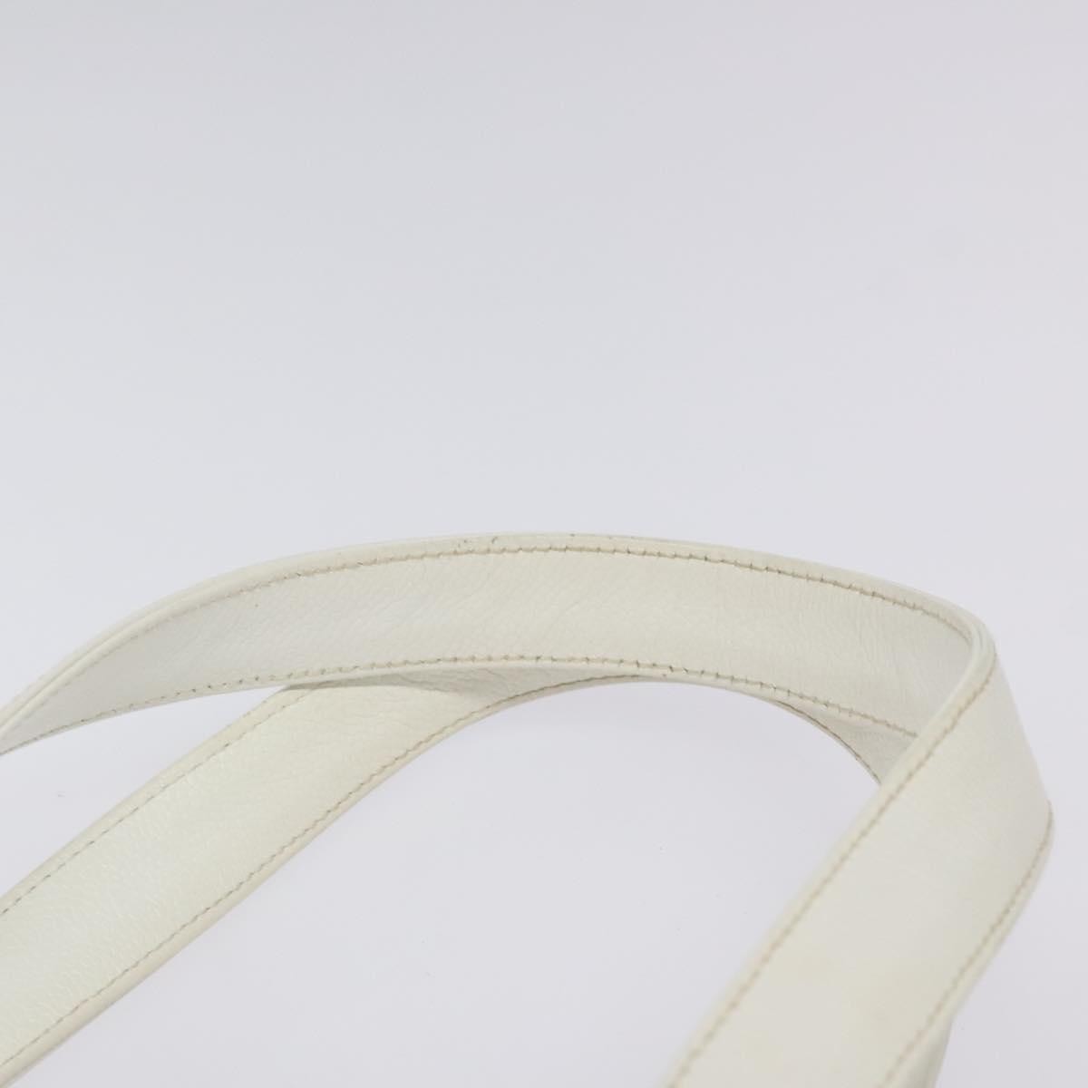 Chanel Vintage CC Lock Tote Caviar, WHITE, LEATHER, Shoulder bag