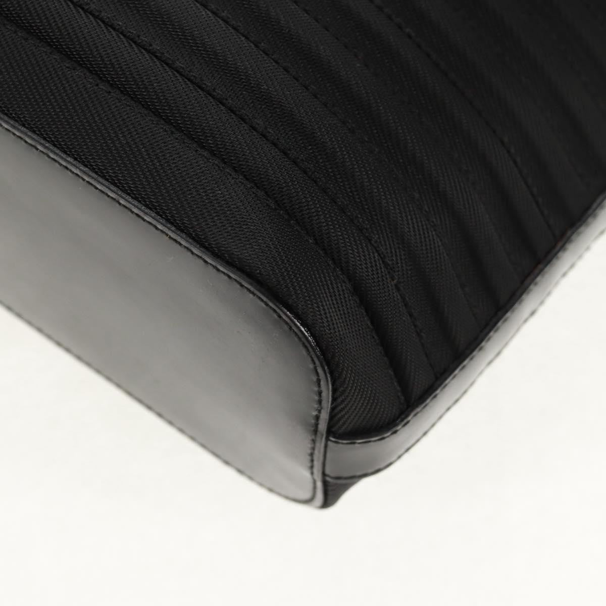 Gucci Vintage Bamboo Handle Bag Nylon, BLACK, NYLON, Handbag