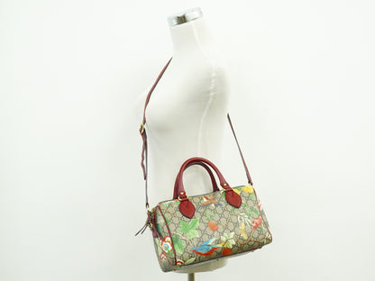 Gucci Convertible Boston Bag Tian Print GG Coated Canvas, MULTICOLOUR, CANVAS, Travel bag