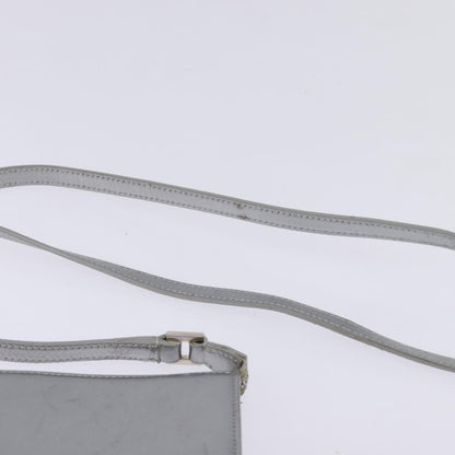 Salvatore Ferragamo Gancini Shoulder Bag Leather, SILVER, LEATHER, Shoulder bag