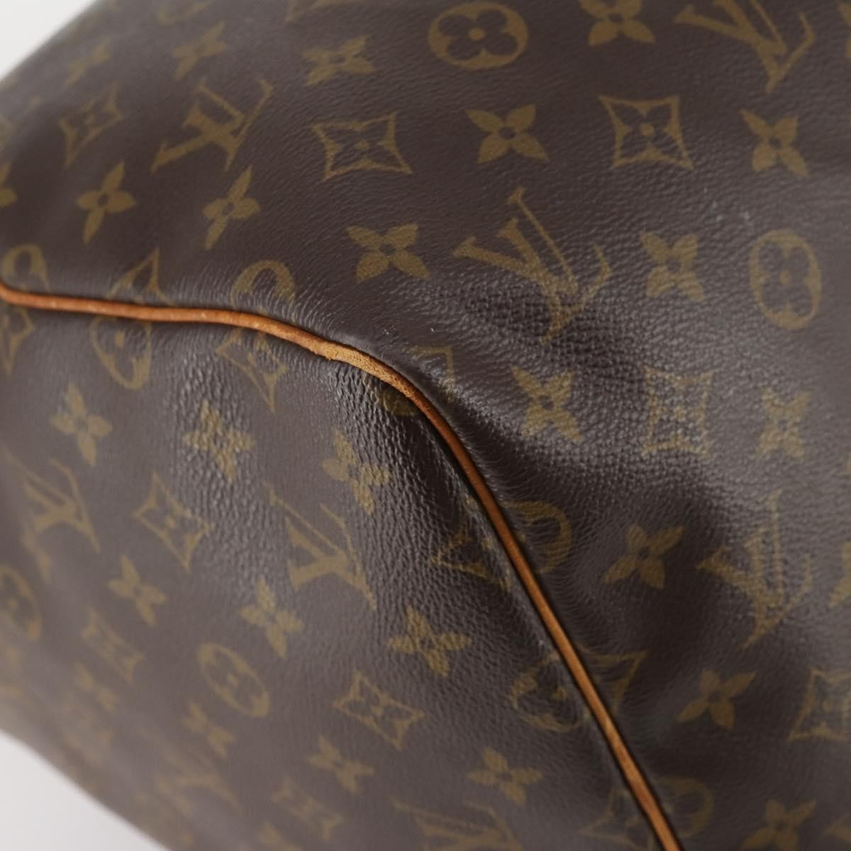 Louis Vuitton Keepall Bag Monogram Canvas, BROWN, CANVAS, Travel bag