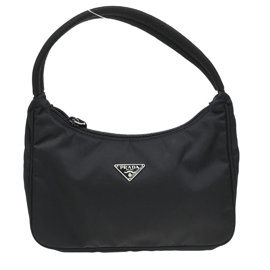 Prada Re-Edition 2000 Hobo Tessuto, Black, Nylon, Handbag