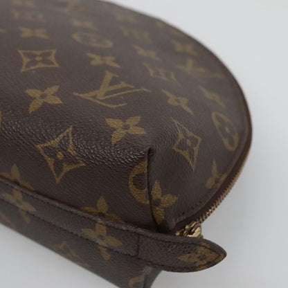 Louis Vuitton Trousse demi ronde Canvas, BROWN, CANVAS, Toiletry Case