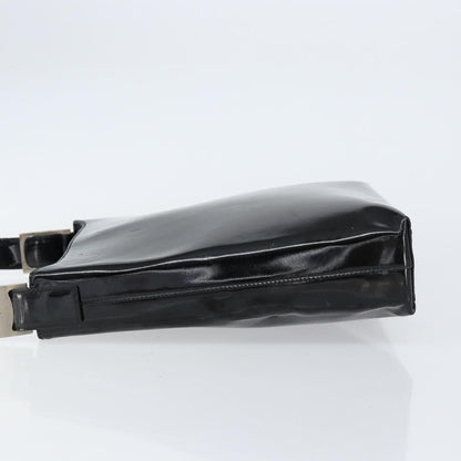 Salvatore Ferragamo Vala Shoulder Bag Patent Leather, BLACK, PATENT_LEATHER, Shoulder bag